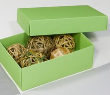BUNTBOX Geschenkboxen M 1,1 l - 17,0 x 11,0 x 6,0 cm grün