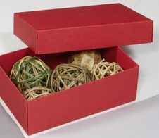 BUNTBOX Geschenkboxen M 1,1 l - 17,0 x 11,0 x 6,0 cm rot
