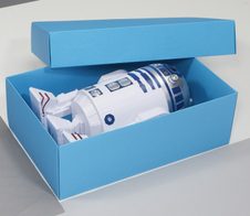 BUNTBOX Geschenkboxen XL 8,6 l - 34,0 x 22,0 x 11,5 cm blau