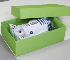 BUNTBOX Geschenkboxen XL 8,6 l - 34,0 x 22,0 x 11,5 cm grün