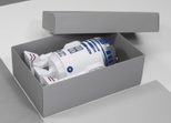 BUNTBOX Geschenkboxen XL 8,6 l - 34,0 x 22,0 x 11,5 cm grau
