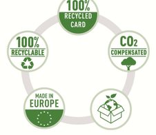 LEITZ recycle 3915 Ordnungsmappe DIN A4 12 -Fach schwarz