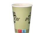 PAPSTAR PURE JOY Einweg-Kaffeebecher 8 cm 0,3 l grün