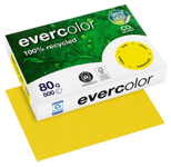 Clairefontaine Recyclingpapier Evercolor DIN A4 80 g/m² gelb