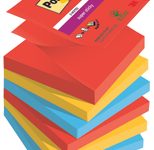 Post-it® Super Sticky Playful Haftnotizen 7,6 x 7,6 cm