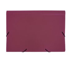 FolderSys Fächermappe DIN A4 5-Fach  bordeaux