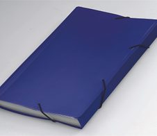 FolderSys Fächermappe DIN A4 12-Fach  blau