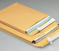 MAILmedia Faltentaschen DIN C4 braun