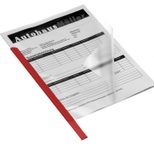 DURABLE Klemmschienen DIN A4 0.6 cm rot