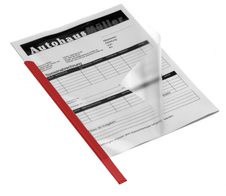 DURABLE Klemmschienen DIN A4 0.6 cm rot