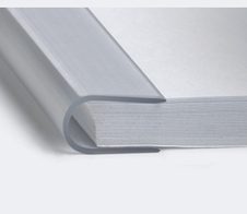 DURABLE Klemmschienen DIN A4 0.6 cm transparent