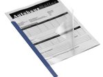DURABLE Klemmschienen DIN A4 0.3 cm dunkelblau