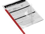 DURABLE Klemmschienen DIN A4 0.3 cm rot