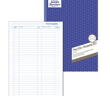 AVERY Zweckform Formularbuch Post-Eingang-/Ausgangsbuch DIN A4 50 Seiten