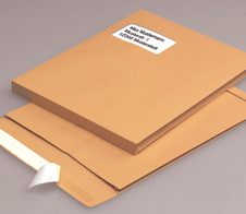 MAILmedia Faltentaschen DIN C4 braun