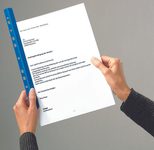 Expro Klemmschienen mit Abheftleiste DIN A4 0.3 cm blau