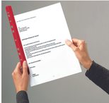 Expro Klemmschienen mit Abheftleiste DIN A4 0.3 cm rot