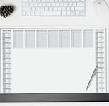 SIGEL Schreibtischunterlage 59,5 x 41,0 cm weiß