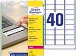 AVERY Zweckform abziehsichere Folienetiketten 45,7 x 25,4 mm