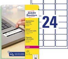 AVERY Zweckform abziehsichere Folienetiketten 63,5 x 33,9 mm