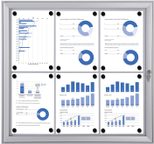 Showdown® Displays S Schaukasten 6x DIN A4 keine-Fach alusilber