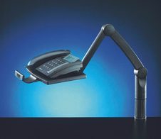 styro Telefonschwenkarm schwarz