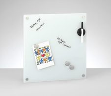 Zeller Glas-Magnettafel 40,0 x 40,0 cm weiß