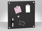 Zeller Glas-Magnettafel 40,0 x 40,0 cm schwarz