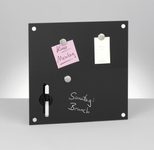 Zeller Glas-Magnettafel 40,0 x 40,0 cm schwarz