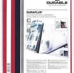 DURABLE Präsentationshefter DURAPLUS für DIN A4 überbreit rot