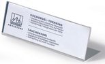 DURABLE Tischnamensschilder transparent 21 cm x 6.1 cm