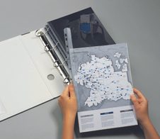 DURABLE Klemmschienen mit Abheftleiste DIN A4 0.3 cm transparent