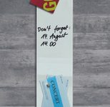 SIGEL Glas-Magnettafel artverum® 12,0 x 78,0 cm weiß