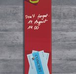 SIGEL Glas-Magnettafel artverum® 12,0 x 78,0 cm rot