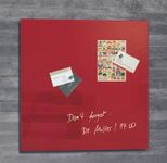 SIGEL Glas-Magnettafel artverum® 48,0 x 48,0 cm rot