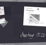 SIGEL Glas-Magnettafel artverum® 78,0 x 48,0 cm schwarz