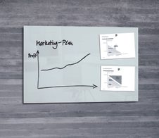 SIGEL Glas-Magnettafel artverum® 100,0 x 65,0 cm weiß