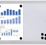 Showdown® Displays Economy XS Schaukasten 2x DIN A4 keine-Fach  silber