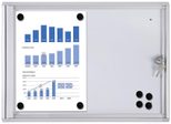 Showdown® Displays Economy XS Schaukasten 2x DIN A4 keine-Fach silber