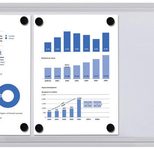 Showdown® Displays Economy XS Schaukasten 3x DIN A4 keine-Fach  silber
