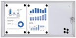 Showdown® Displays Economy XS Schaukasten 3x DIN A4 keine-Fach silber