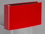 VELOFLEX Bankringbuch 2-Ringe DIN A6 quer 4.5 cm hellrot