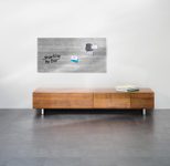 SIGEL Glas-Magnettafel artverum® 91,0 x 46,0 cm Design Sichtbeton