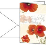 SIGEL Glückwunschkarten Red Poppies DIN A6