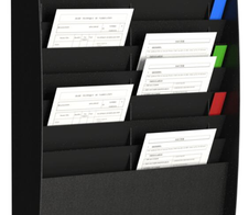PAPERFLOW Sortiertafel DIN A4 20-Fach schwarz