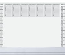 SIGEL Schreibtischunterlage 59,5 x 41,0 cm weiß