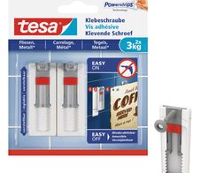 tesa Klebeschraube 2.4 cm  x 6.4 cm weiß