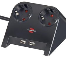brennenstuhl Tischsteckdose Desktop-Power USB-Charger 1.8 m
