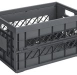 sunware® Klappbox Square Heavy Duty 45,0 l - 35,4 x 53,0 x 28,4 cm anthrazit