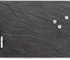 Zeller Glas-Magnettafel 60,0 x 40,0 cm Schiefer anthrazit